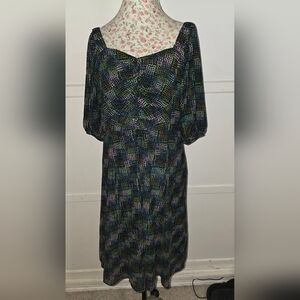 CAbi Multicolor Midi Dress